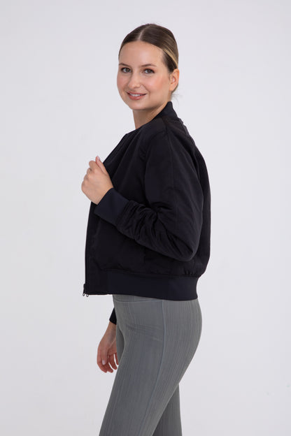 Reversible Active Bomber Jacket - Black