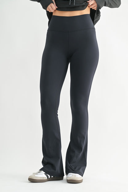 Hyperluxe High Waist Flare Legging - Black