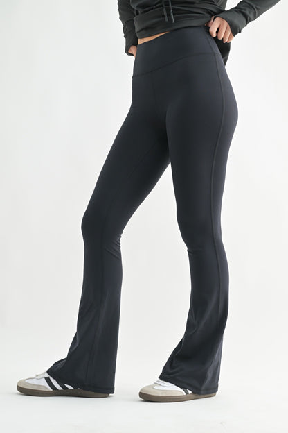 Hyperluxe High Waist Flare Legging - Black