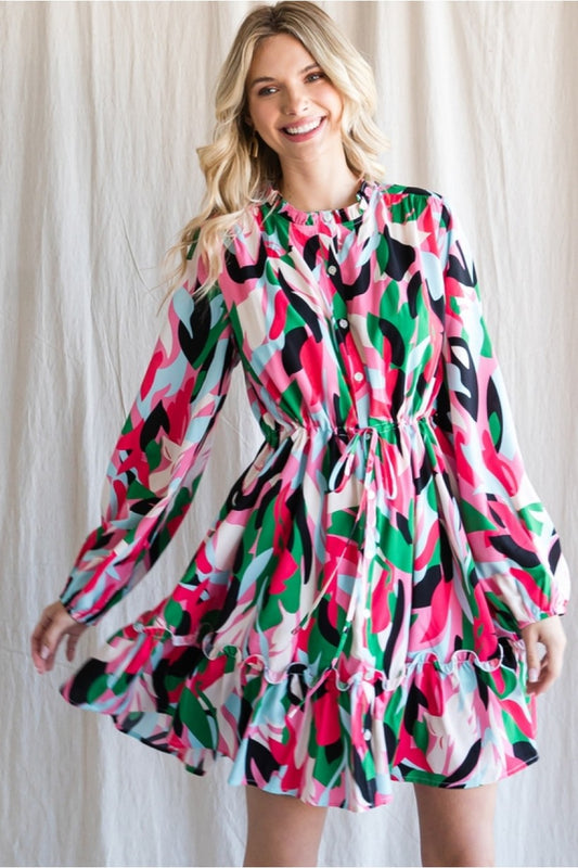 Beautifully Yours Abstract Dress
