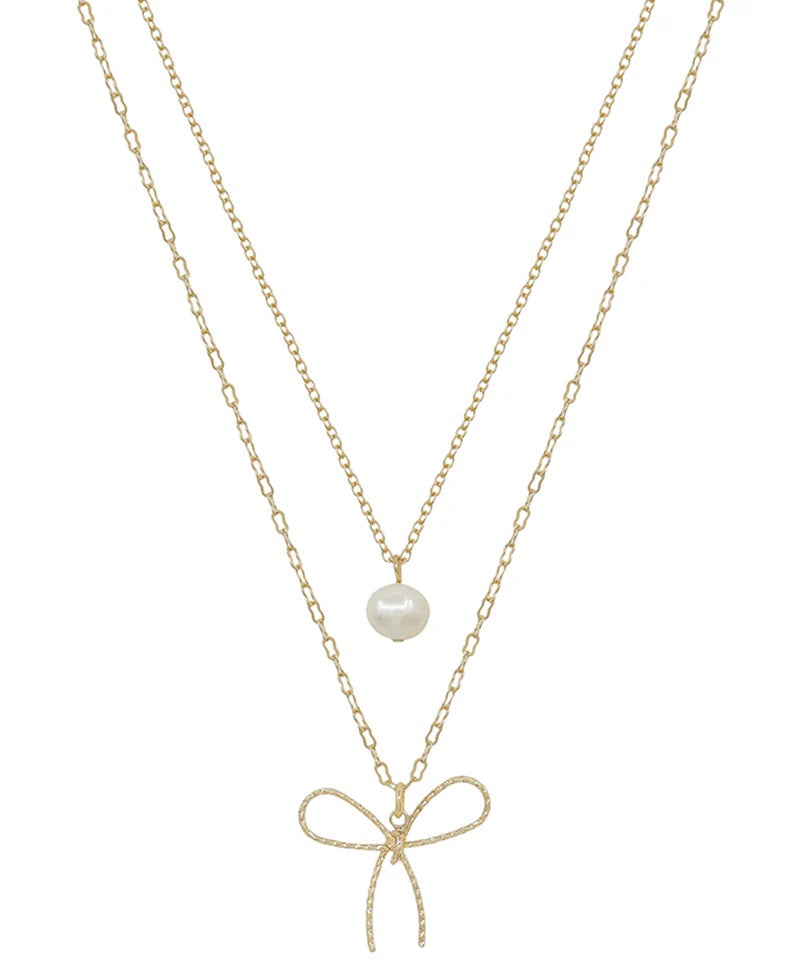 Coquette Layered Necklace (Gold)