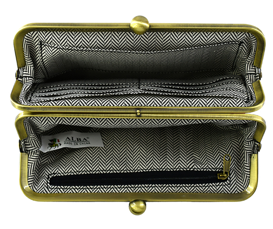 Kiss Lock Clutch Wallet - Delta Swanky Girl