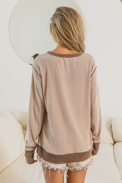 Pass The Test Top (Taupe/Mocha)