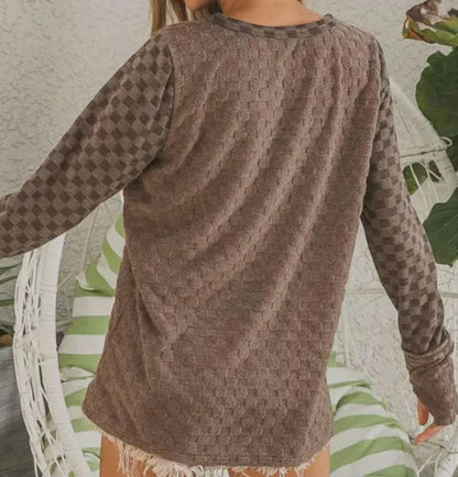 Above The Fray Top (Mocha)