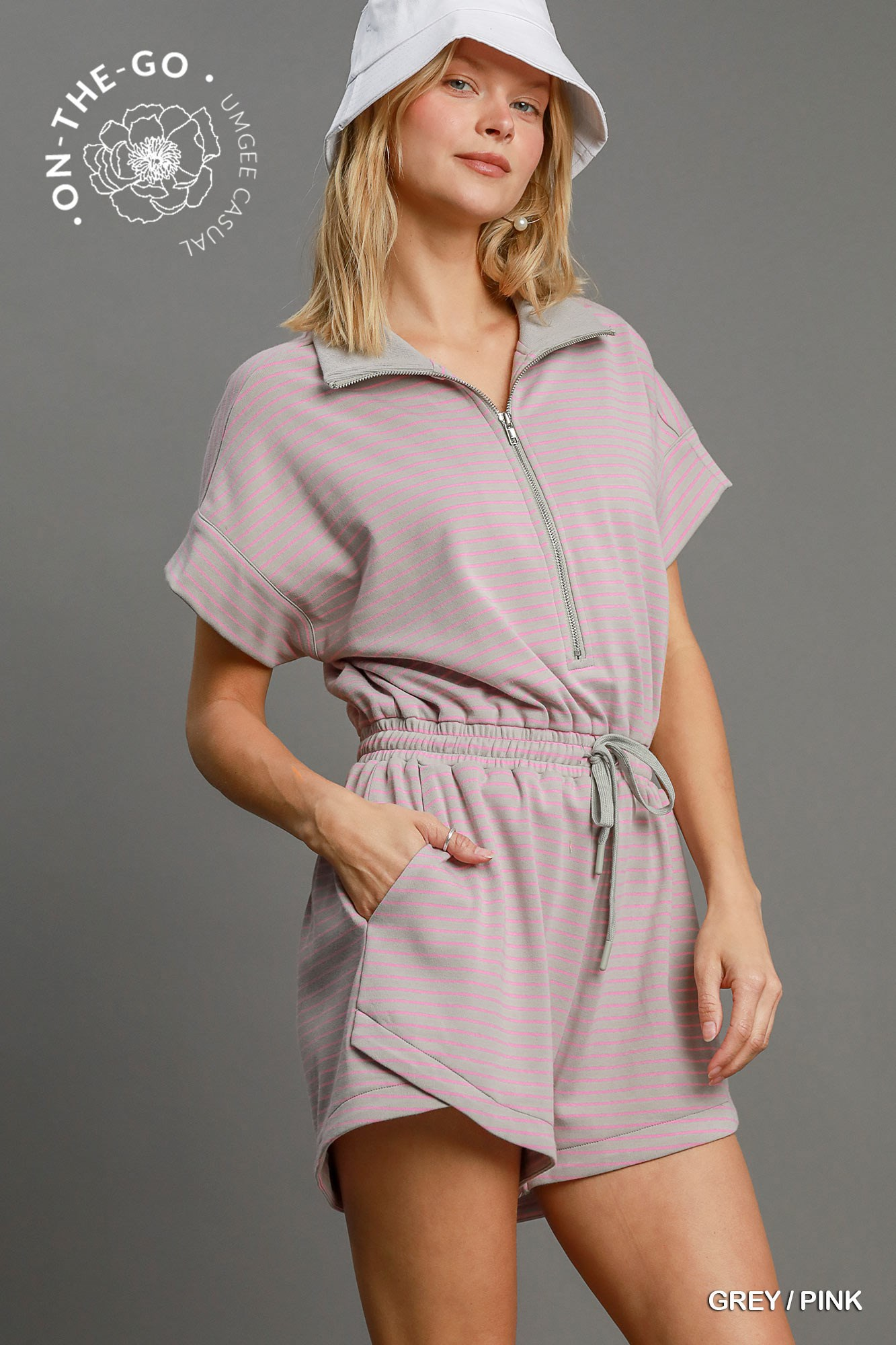 Embrace Today Luxeknit Stripe Romper - Delta Swanky Girl