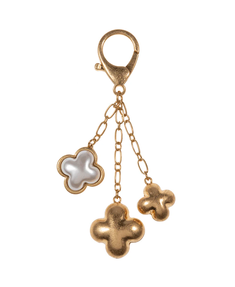 Pearl Clover Charm Cluster