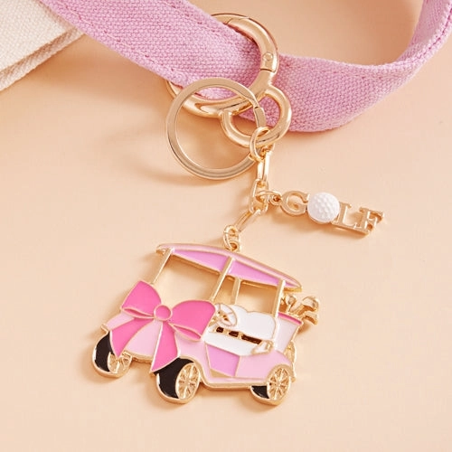Bling Girl Golf Charm Accessory - Pink Bow - Delta Swanky Girl