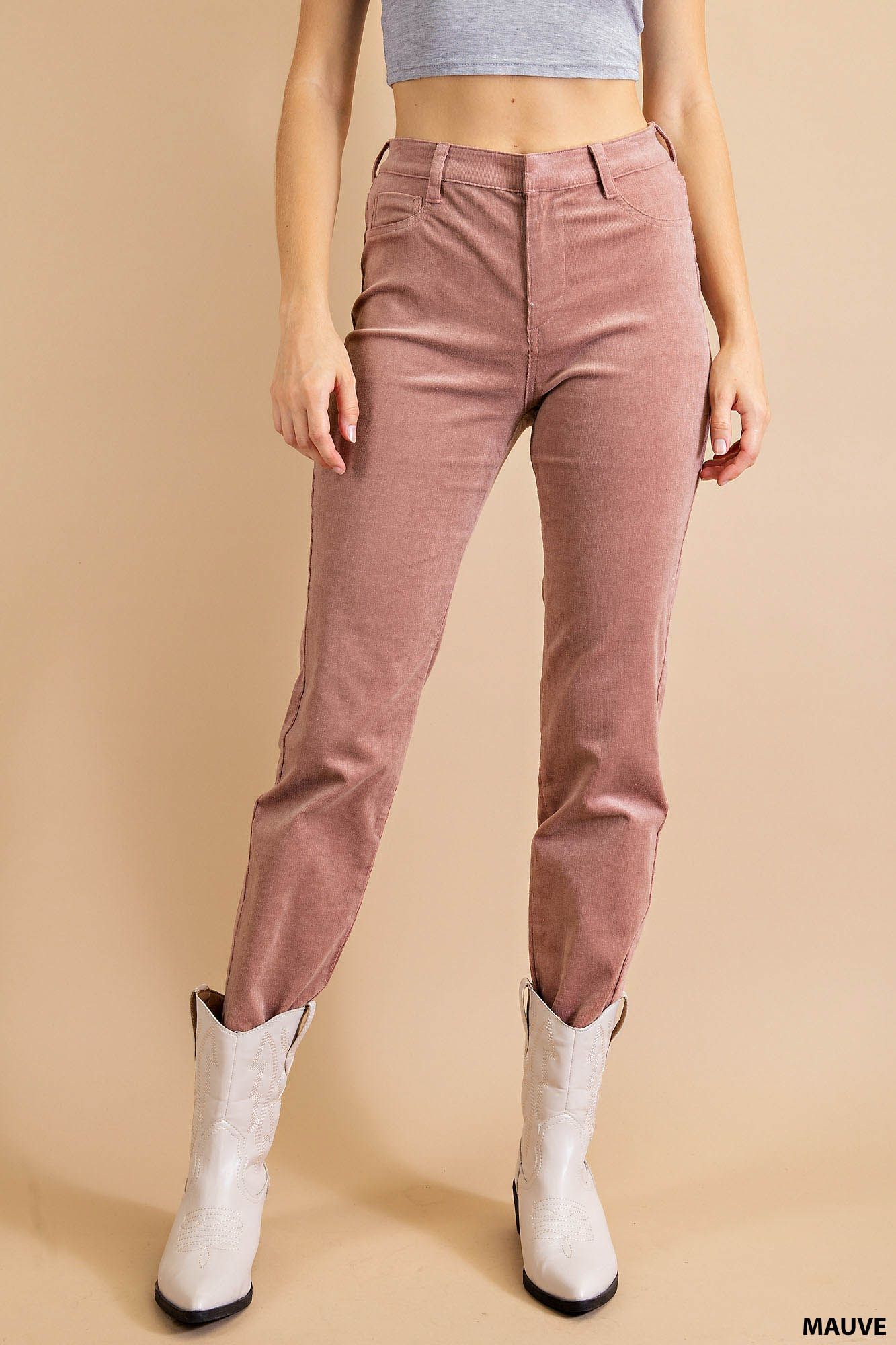 Exceptional Style High Rise Skinny (Mauve)