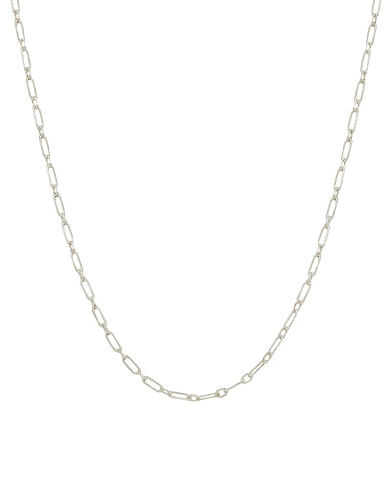 Estelle Paperclip Necklace (Silver)