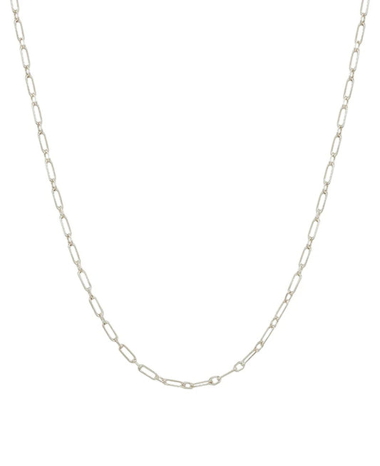 Estelle Paperclip Necklace (Silver)