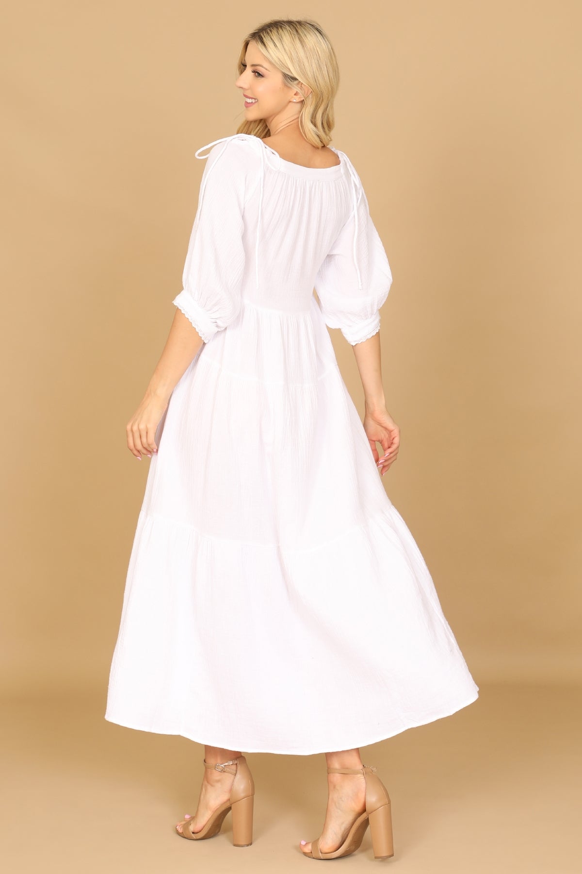 Sweetest Things Midi Dress (White)