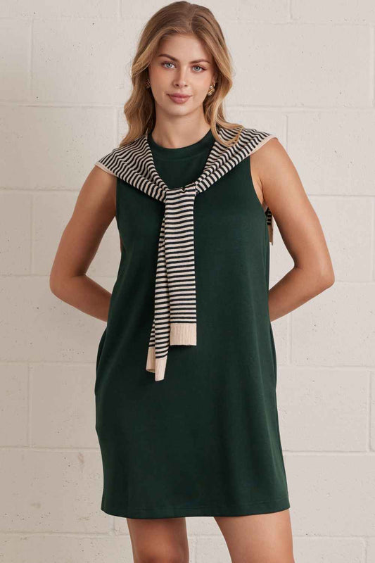 Clubhouse Faux Shoulder Sweater Dress