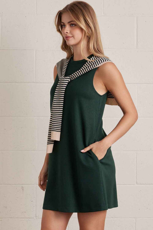 Clubhouse Faux Shoulder Sweater Dress