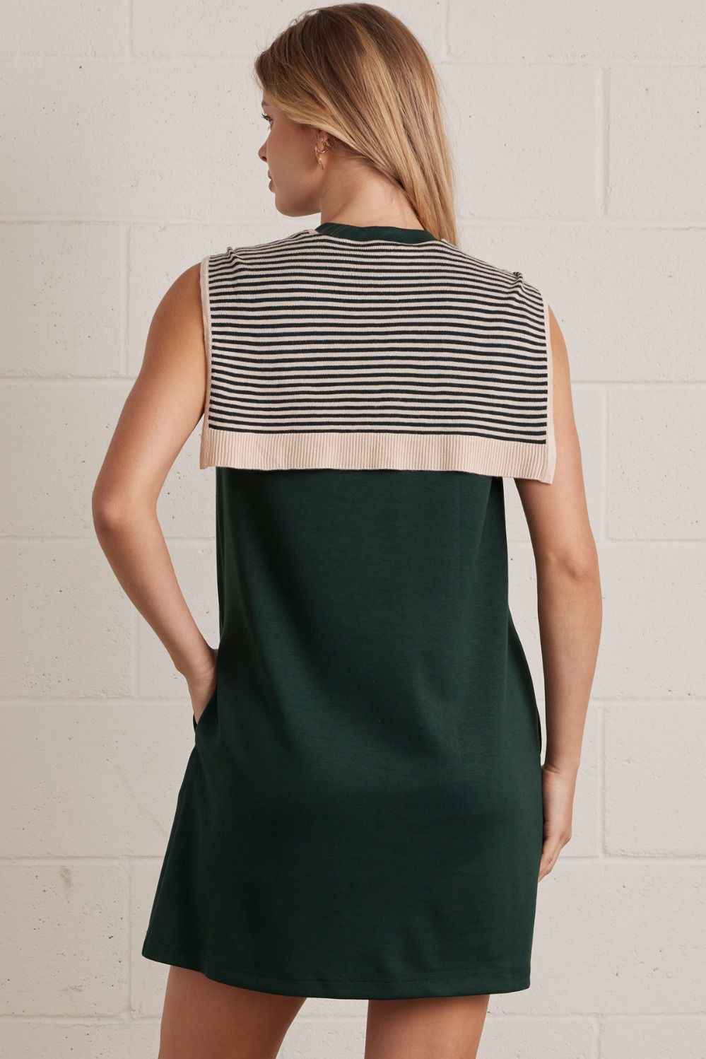 Clubhouse Faux Shoulder Sweater Dress