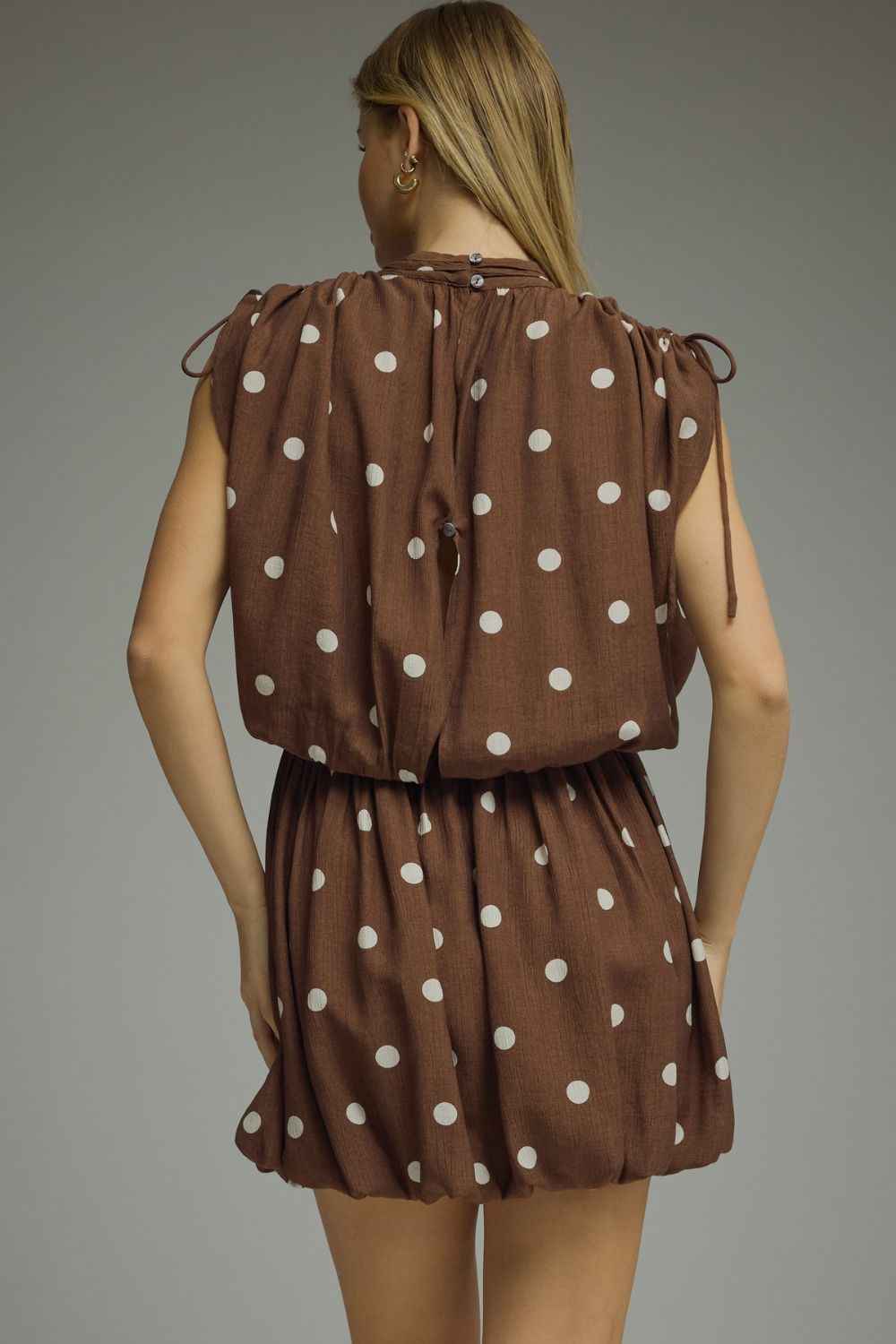 Johanna Polka Dot Bubble Hem Dress