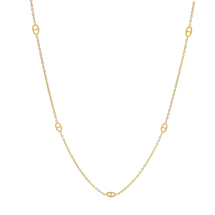 French Retro Mariner Chain Necklace