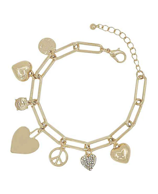 Four Seasons Charm Bracelet- Gold