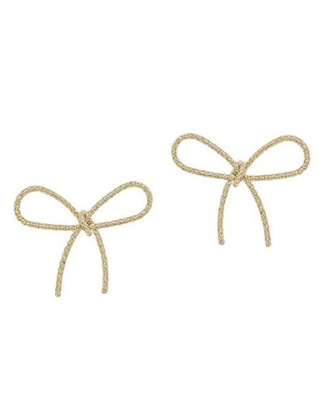 Angel Bow Stud Earring (Gold)