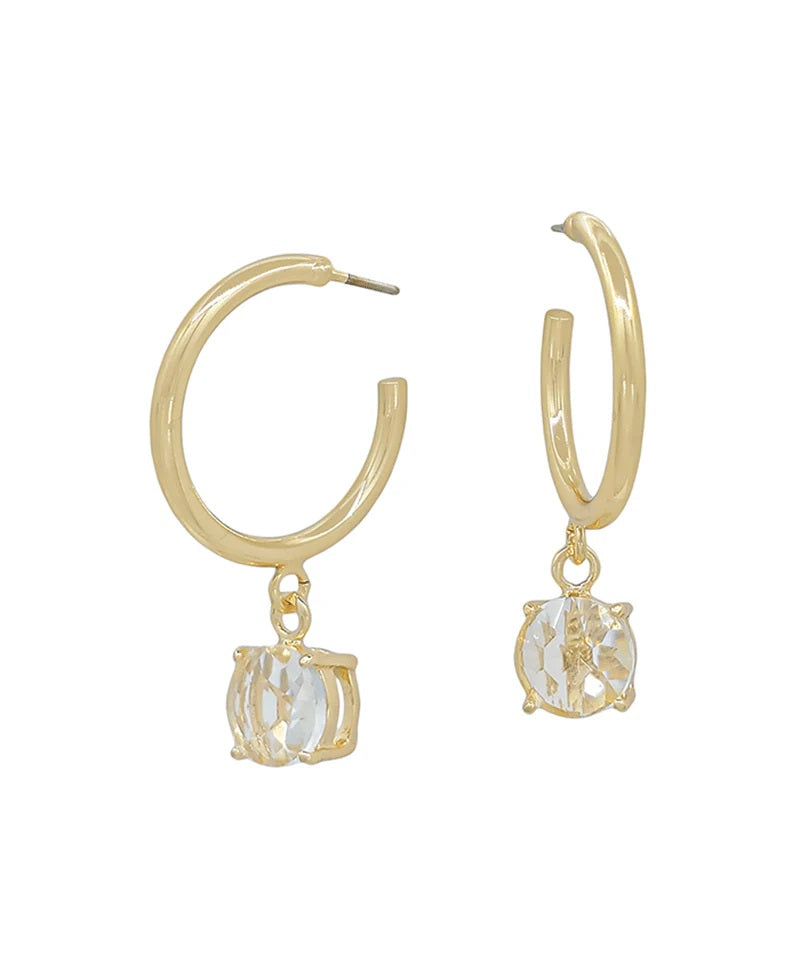 Huggie Drop Earring (Gold)