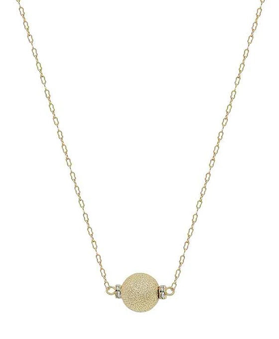 Timeless Textured Necklace (Gold)