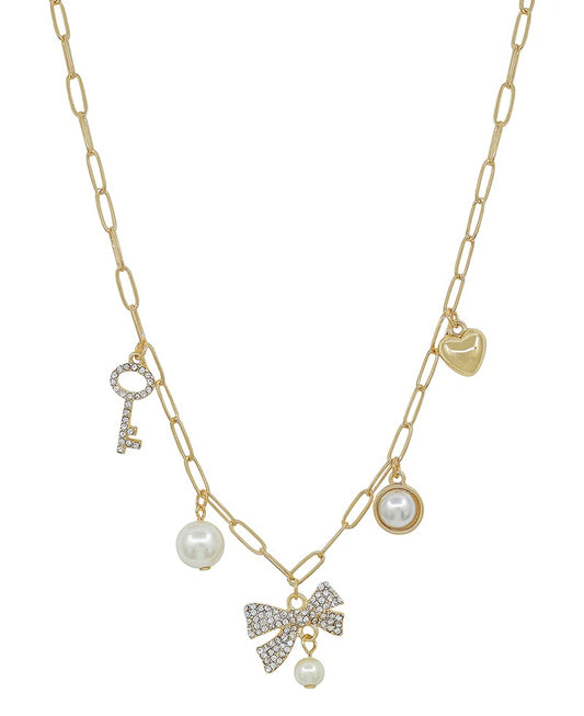 McKeon Charm Necklace - Gold
