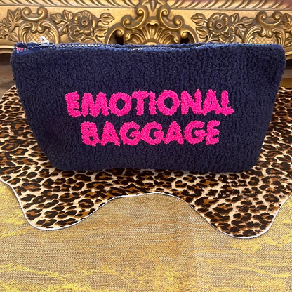 OG Fluffy Cosmetic Bag (Navy Baggage)