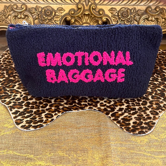 OG Fluffy Cosmetic Bag (Navy Baggage)