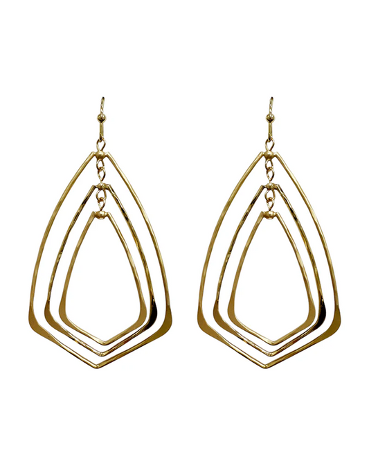 Simply Tiered Dangle Earring