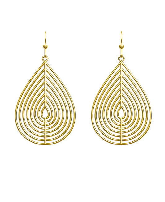 Geo Wire Teardrop Earring