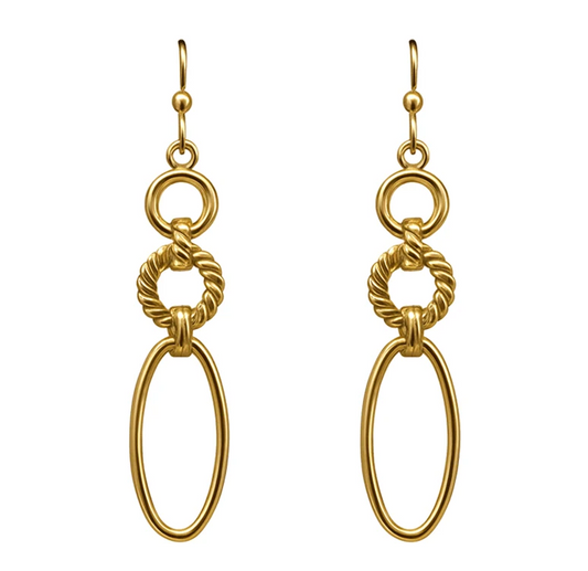 Atomic Disc Drop Earring