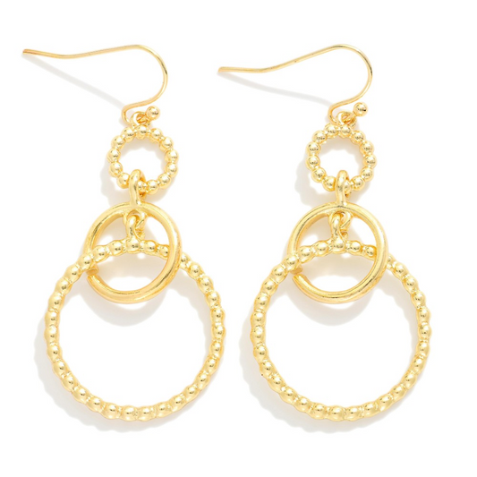 Dazzle Twisted Ring Earring