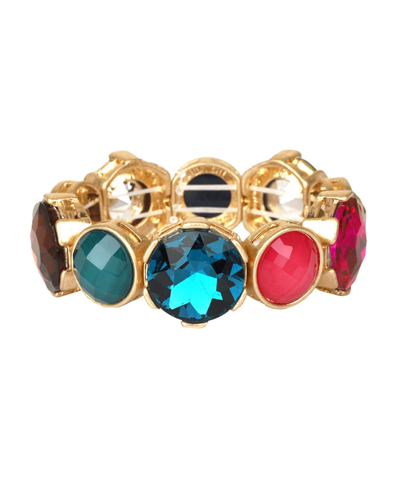 Boho Lucite Stone Stretch Bracelet