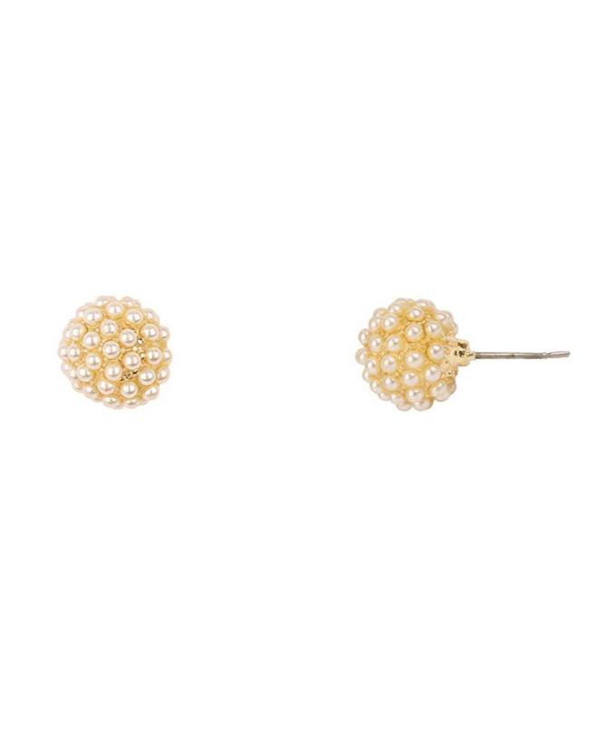 Pearl Cluster Stud Earring