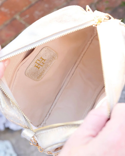 Farrah Quilted Shoulder Bag - Champagne Pop - Delta Swanky Girl