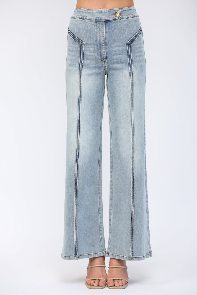 The Daylight Jeans | Light Wash High-Rise Wide Leg Jeans