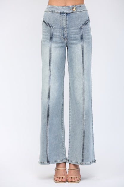 The Daylight Jeans | Light Wash High-Rise Wide Leg Jeans