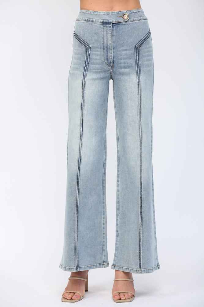 The Daylight Jeans | Light Wash High-Rise Wide Leg Jeans