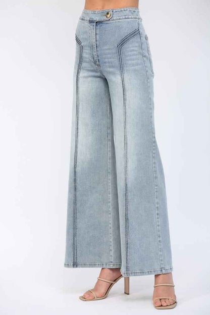 The Daylight Jeans | Light Wash High-Rise Wide Leg Jeans