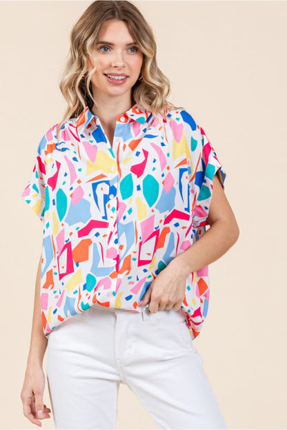 Pop Of Fun Abstract Top