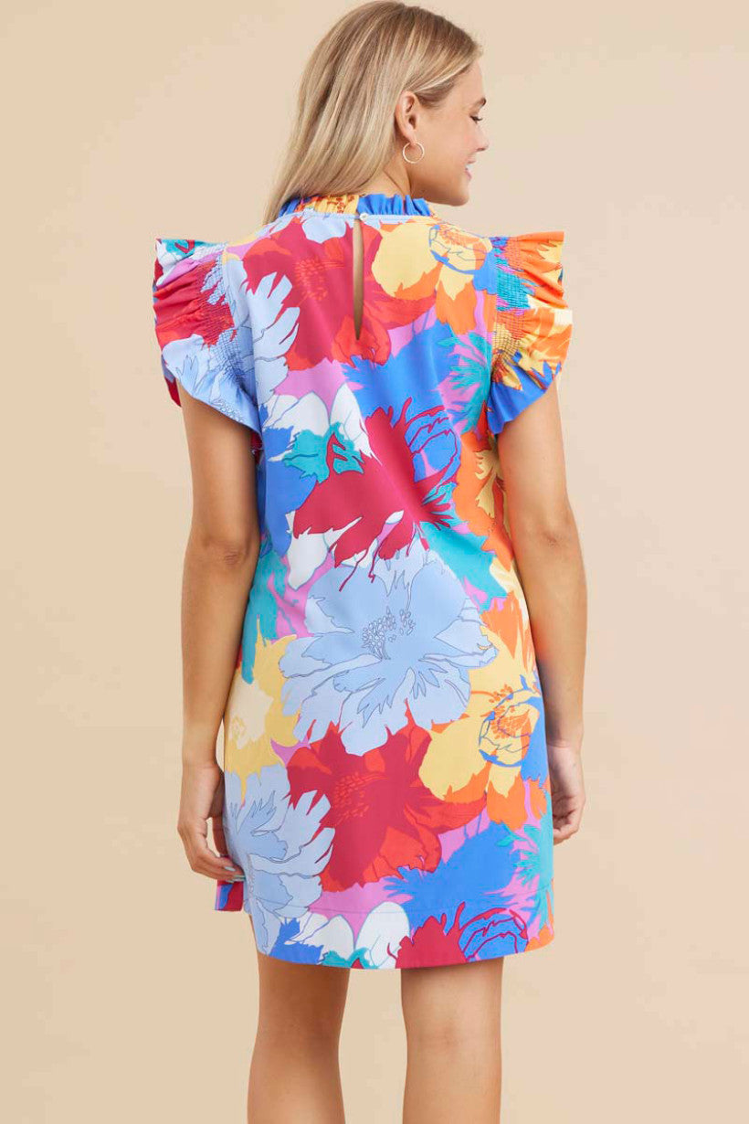 Time To Bloom Dress (Teal)