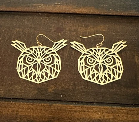 Magee Owl Earring (Gold)