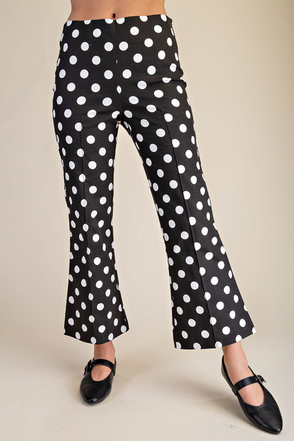 Spot On Chic Polka Dot Pants - Black - Delta Swanky Girl