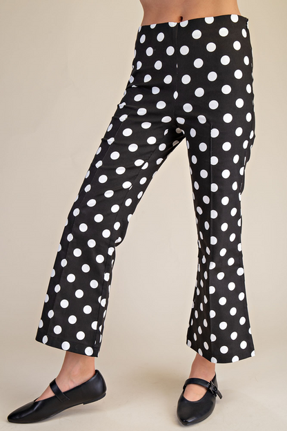 Spot On Chic Polka Dot Pants - Black - Delta Swanky Girl
