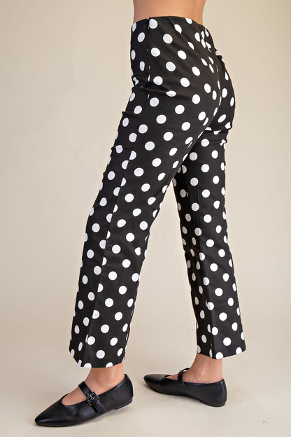 Spot On Chic Polka Dot Pants - Black - Delta Swanky Girl