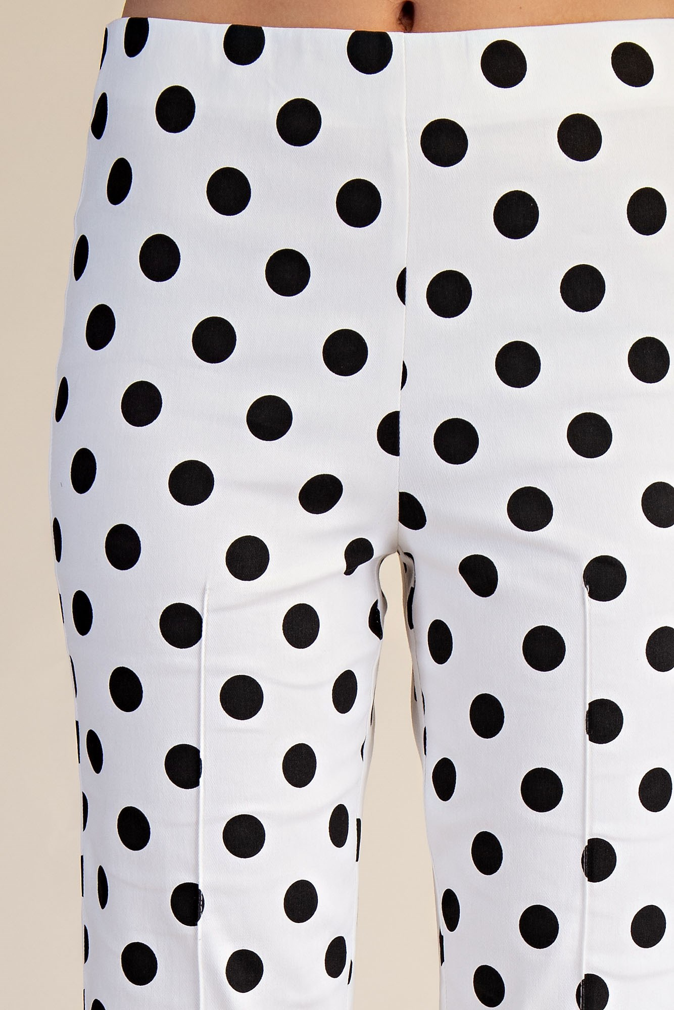 Spot On Chic Polka Dot Pants - White - Delta Swanky Girl