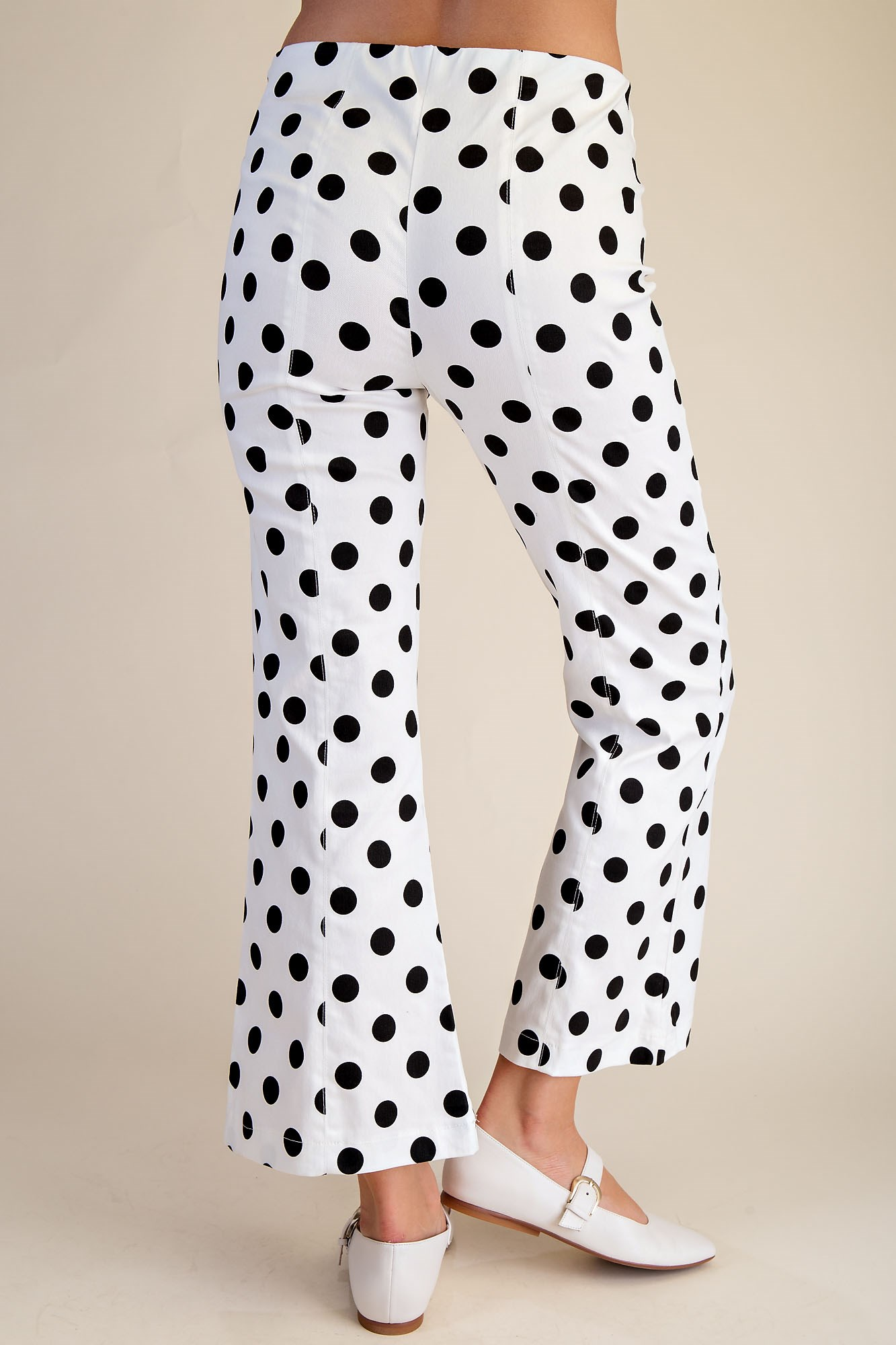 Spot On Chic Polka Dot Pants - White - Delta Swanky Girl