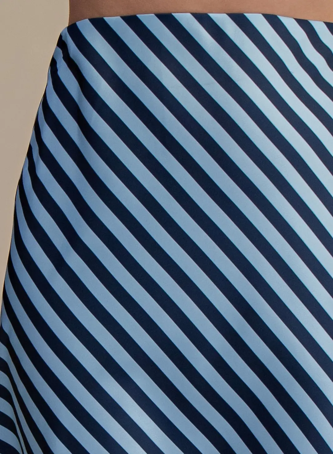 Romy Striped Midi Skirt - Navy/Blue - Delta Swanky Girl