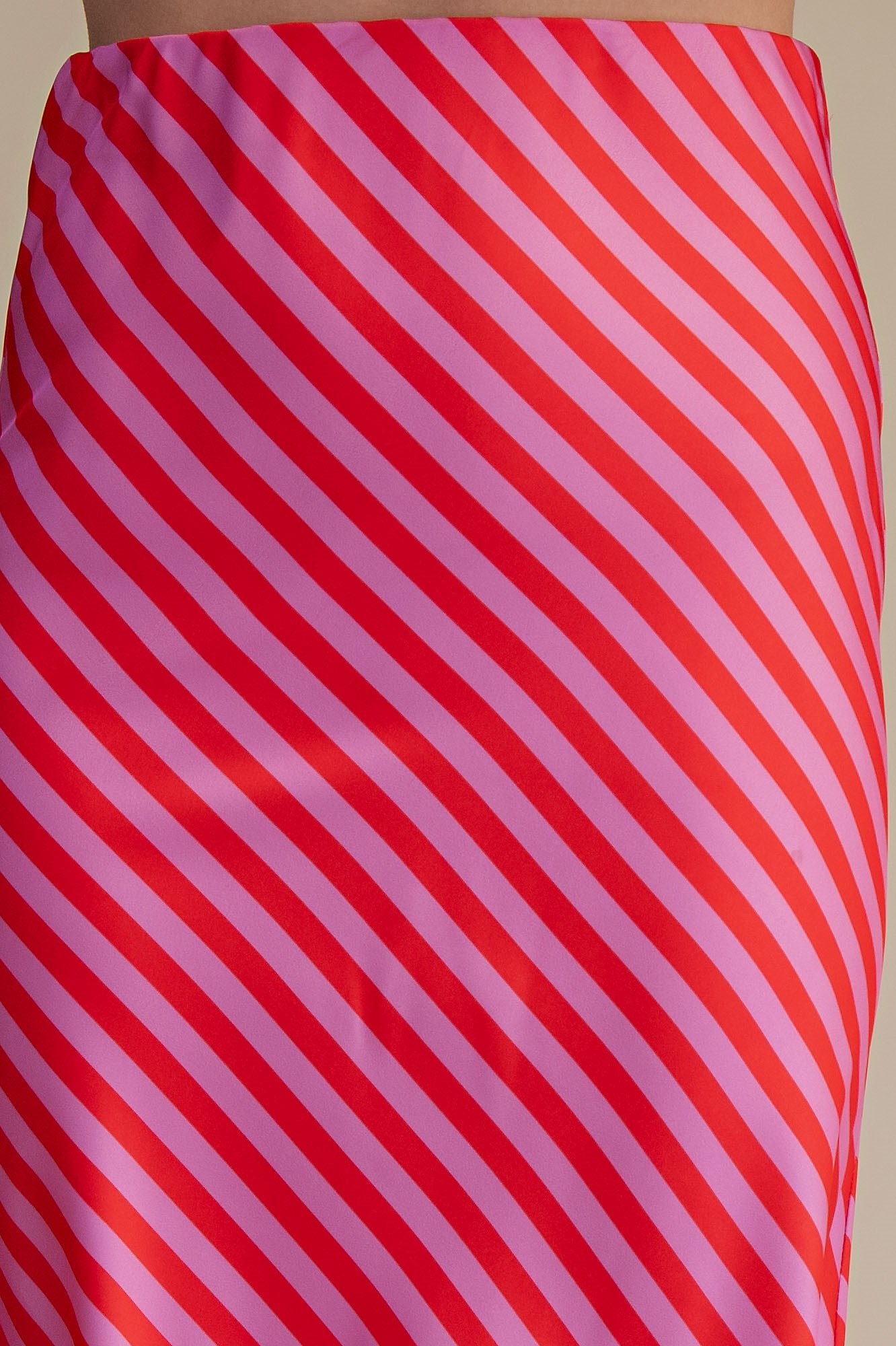 Romy Striped Midi Skirt - Red/Pink - Delta Swanky Girl