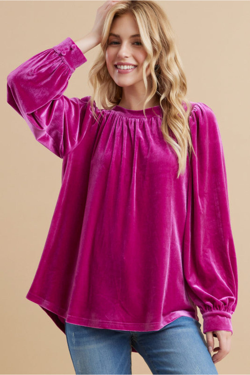 Glam Life Velvet Top