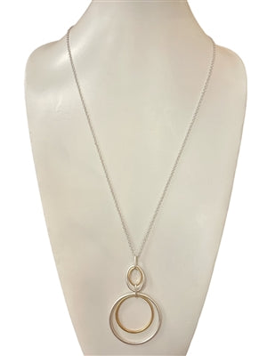 Love Knot Necklace (Silver/Gold)